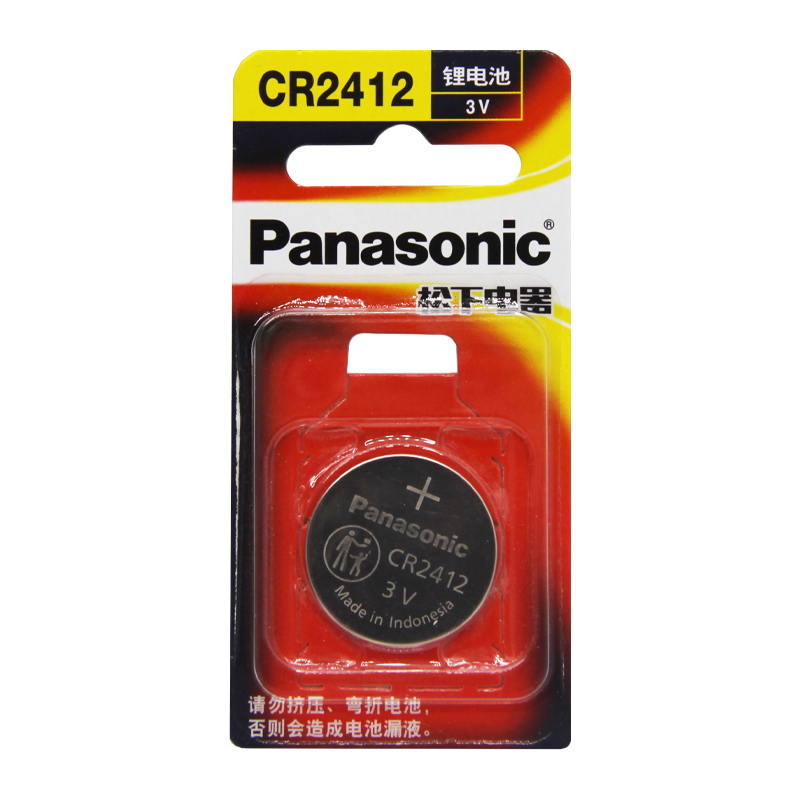 Батарейка Panasonic CR2412 BL1 Lithium 3V CN (Китай) (1/12)