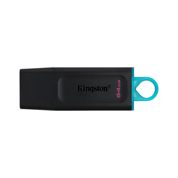 Флеш-накопитель Kingston DataTraveler Exodia 64GB USB3.2 пластик черный голубой