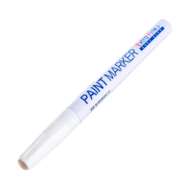 Маркер промышленный MunHwa PAINT MARKER Extra Fine EFPM-05 1.0мм нитрокраска белый (1/12/576)