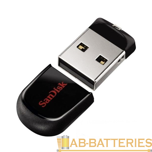 Флеш-накопитель SanDisk Cruzer Fit CZ33 64GB USB2.0 пластик с колпачком черный