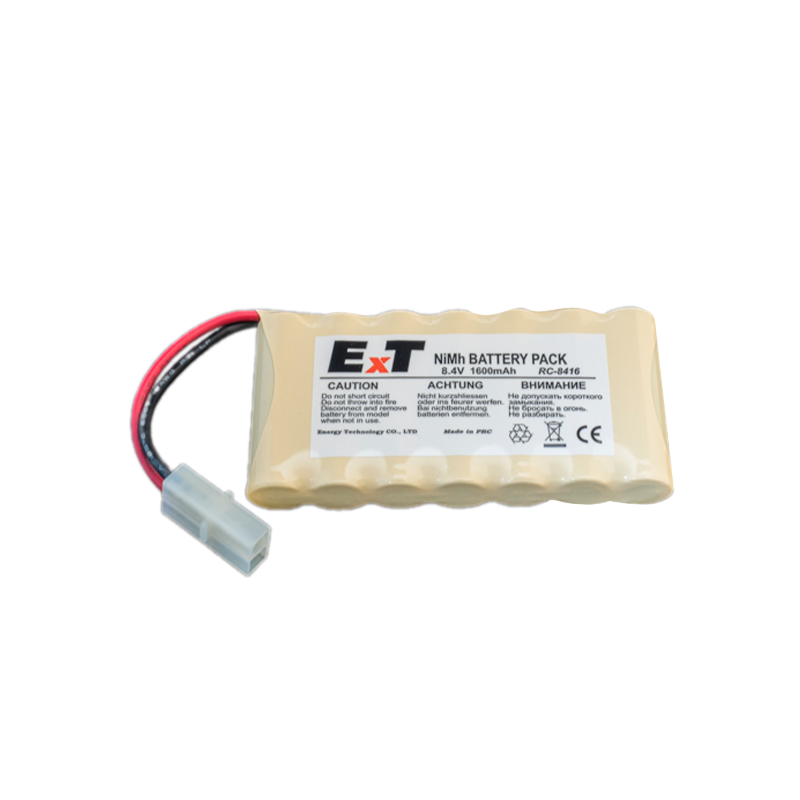 Аккумулятор ET RC-8416TB BL1 белый большой, 8.4V, 1600mAh, Ni-Mh, в ряд (1/60)
