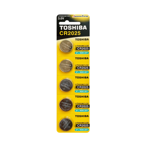 Батарейка Toshiba CR2025 BL5 Lithium 3V (5/100/12000)