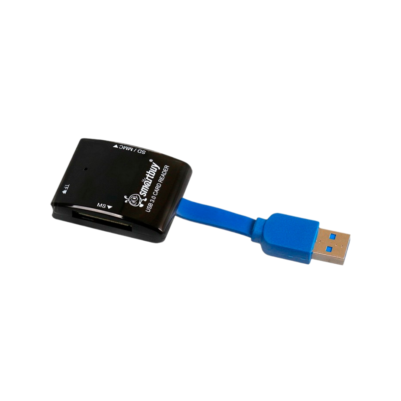 Картридер Smartbuy 700 USB3.0 SD/microSD/MS/M2 черный (1/20)