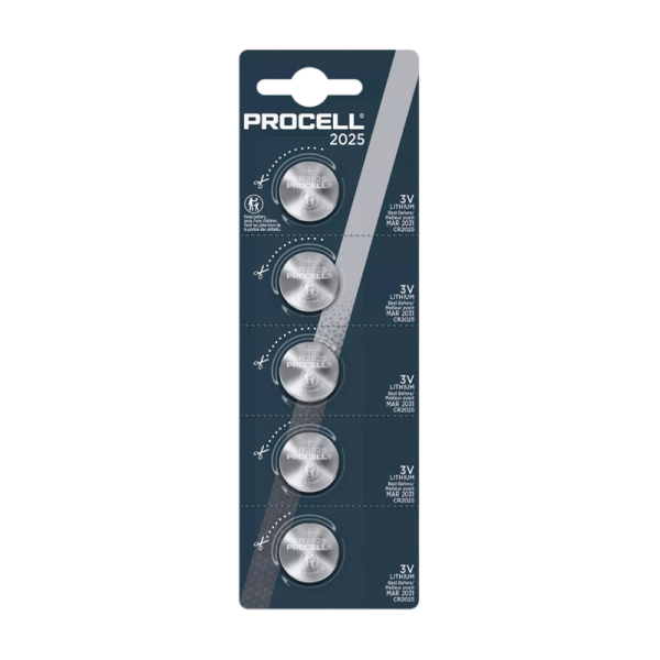 Батарейка Duracell Procell CR2025 BL5 Lithium 3V (5/200)