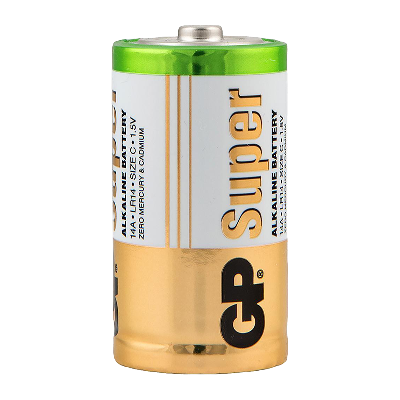 Батарейка GP Super LR14 C BL2 Alkaline 1.5V (2/20/160)