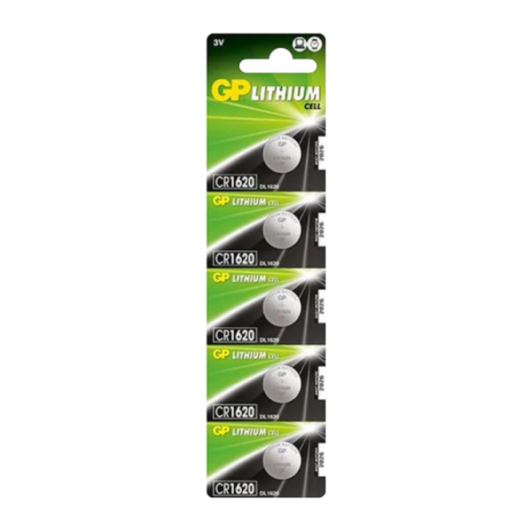Батарейка GP CR1620 BL5 Lithium 3V (5/100/2000)