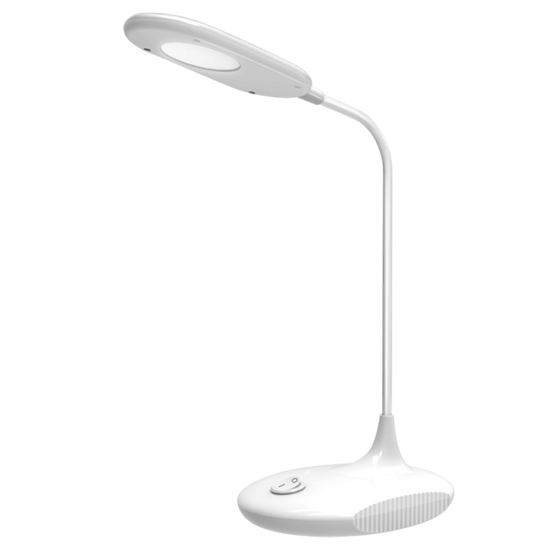 Светильник настольный Ultraflash UF-711 6W 220V 1LED на основании белый (1/40)