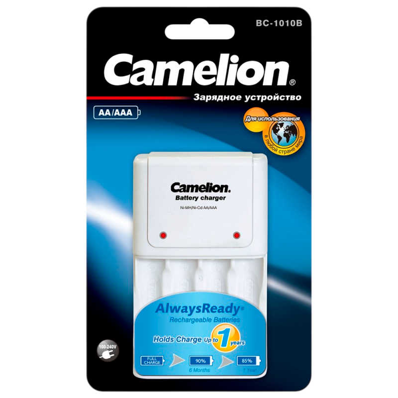 З/У для аккумуляторов Camelion BC-1010B AA/AAA 2 слота (1/8/32/576)