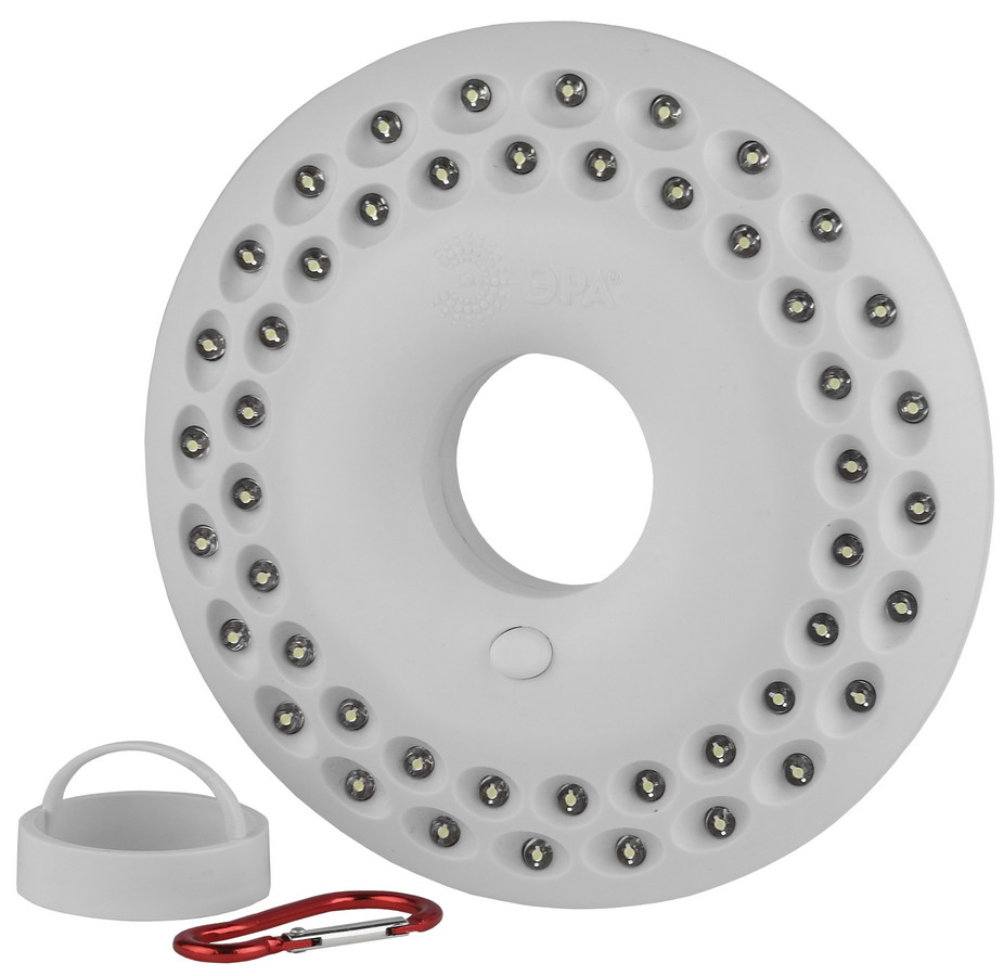 Фонарь туристический ЭРА KB-601 НЛО-48 3.3W 48LED от батареек диск белый (1/24/72)