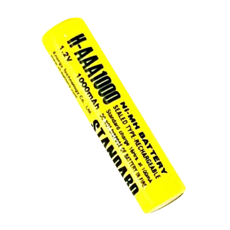 Аккумулятор ET H-AAA1000-T 1000мАч, 2-ножки, горизонтальный монтаж,&nbsp;&nbsp;NI-Mh, 1.2В
