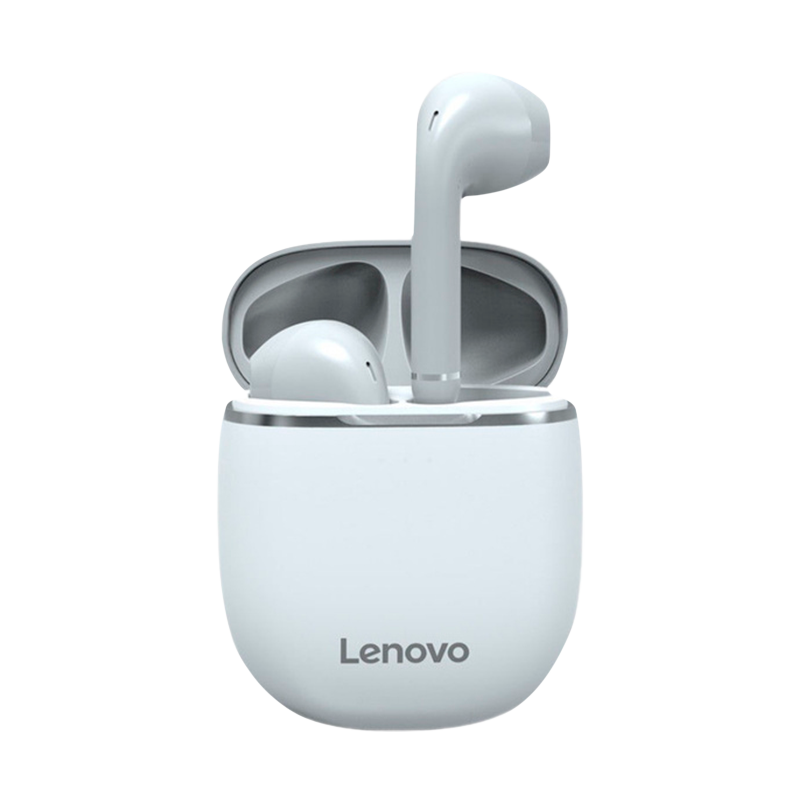 Наушники вставные Lenovo H12 bluetooth 5.1 с микр. серебряный белый