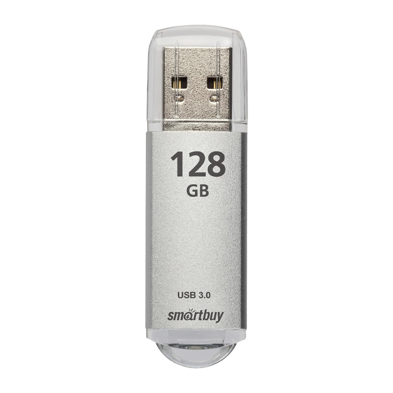 Флеш-накопитель Smartbuy V-Cut 128GB USB3.1 пластик серебряный