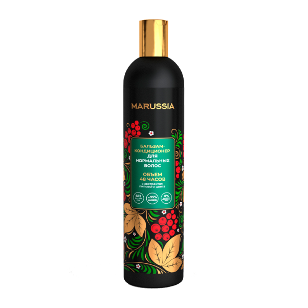 MARUSSIA Бальзам-кондиц. для норм. волос «Объем 48 часов» с экстрактом липового цвета 400 мл