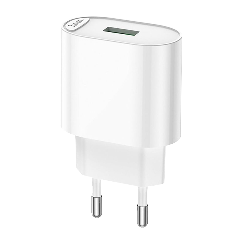 Сетевое З/У HOCO C109A 1USB 18W QC3.0 белый (1/36/216)