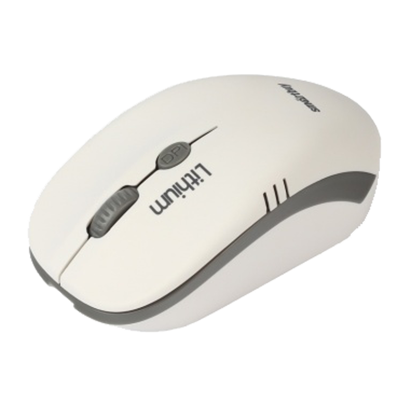 Мышь беспроводная Smartbuy 344CAG ONE классическая USB с зарядкой от USB белый серый (1/40)