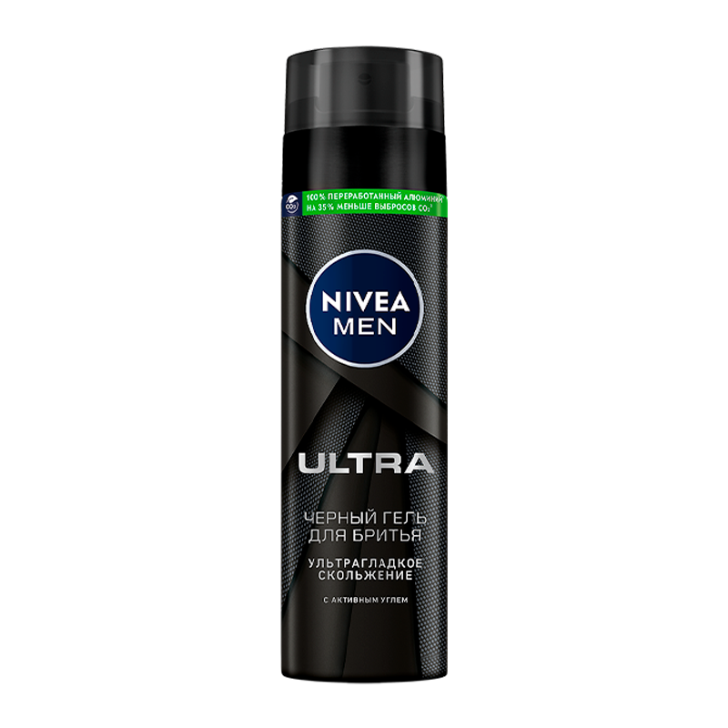Гель для бритья Nivea ULTRA с активным углем 200мл