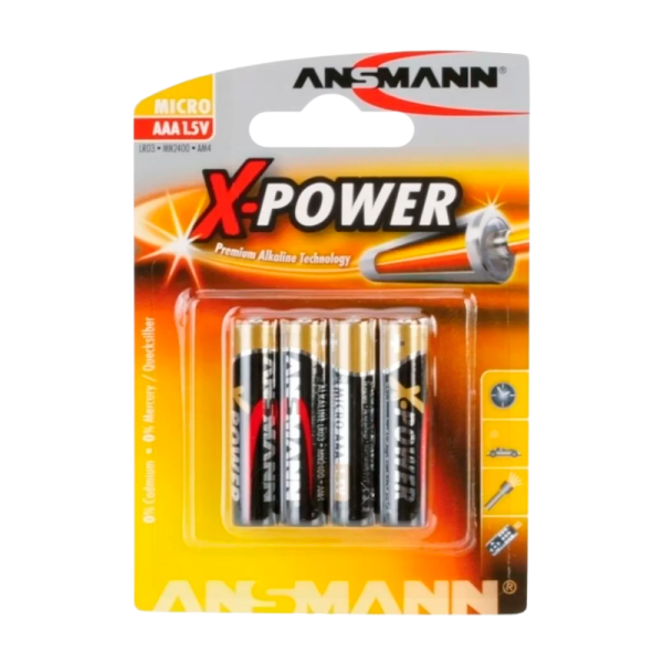 Батарейка ANSMANN X-POWER  LR03 BL4