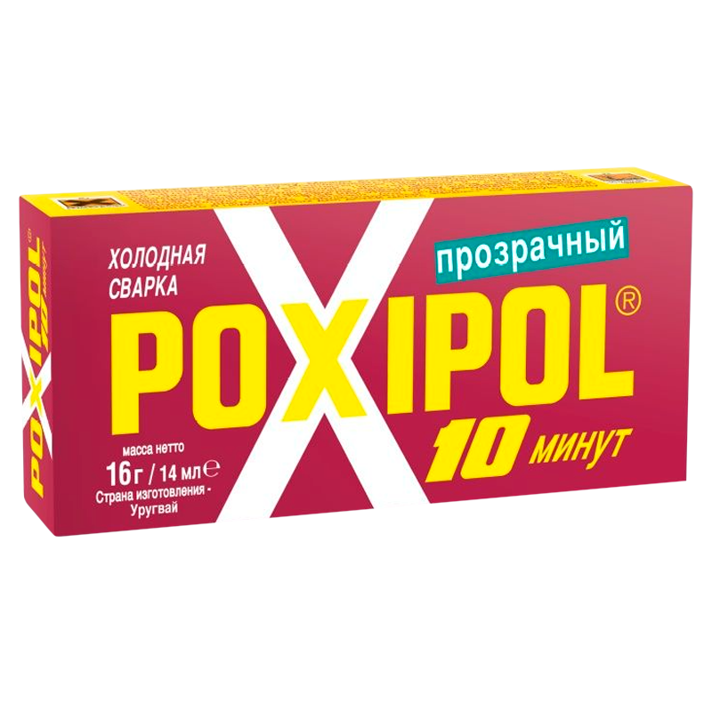 Клей Poxipol эпоксидный 14мл двухкомпонентный прозрачный (1/6/60/240)