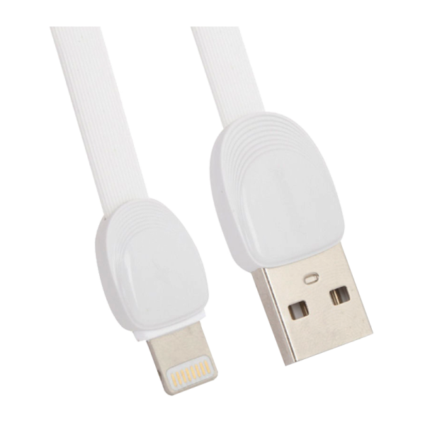 USB кабель REMAX Shell (IPhone 5/6/7/SE) RC-040I Белый, (1M, 2.1A) (35)