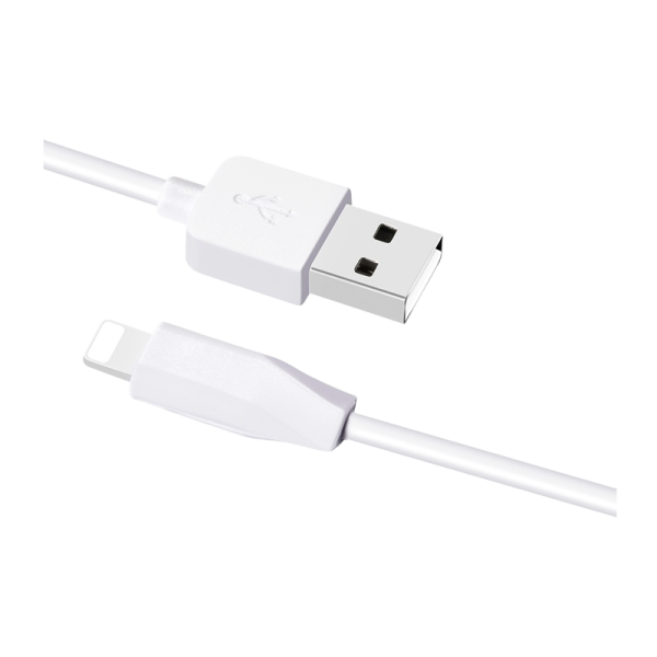 Кабель HOCO X1 USB (m)-Lightning (m) 2.0м 2.4A ПВХ белый (1/30/300)