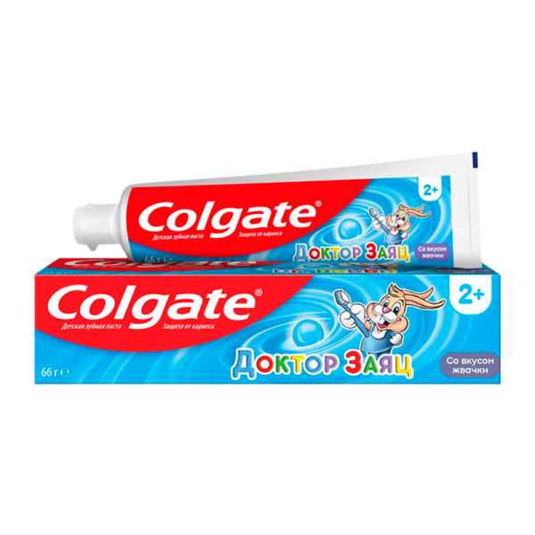 Зубная паста COLGATE Доктор Заяц Жвачка для детей 50мл (1/72)