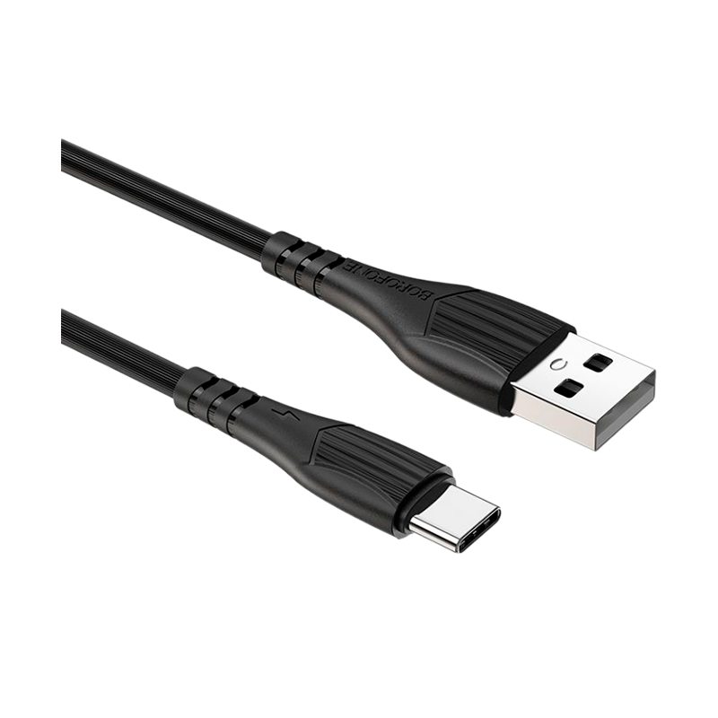 Кабель Borofone BX37 USB (m)-Type-C (m) 1.0м 3.0A ПВХ черный (1/360)