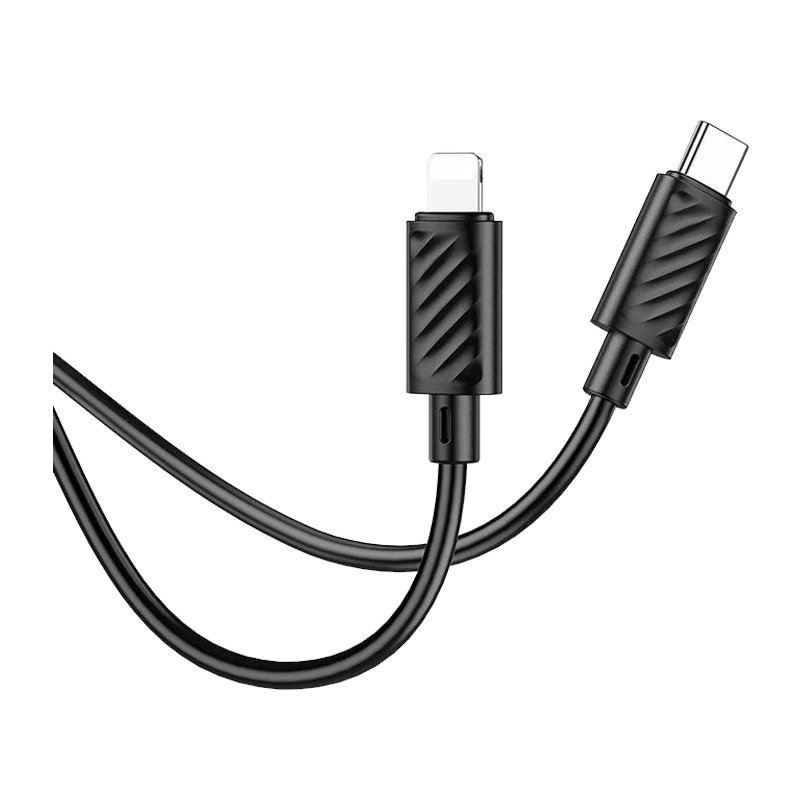 Кабель HOCO X88 Lightning (m)-Type-C (m) 1.0м 20W ПВХ черный (1/420)