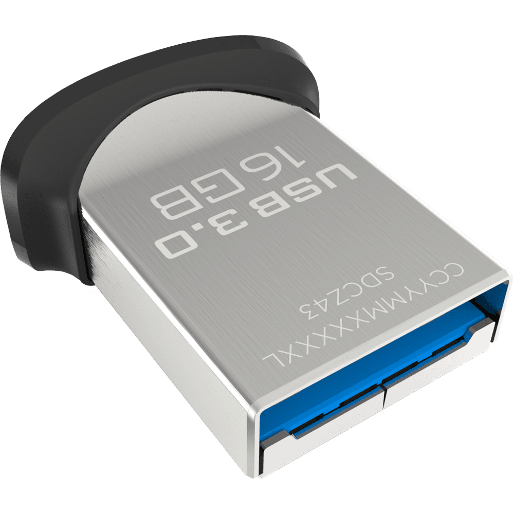 Флеш-накопитель SanDisk Ultra Fit CZ43 16GB USB3.0 пластик черный