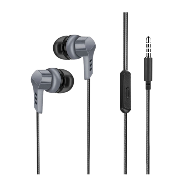 Наушники внутриканальные GFPower H01 с микр. черный (1/1000)