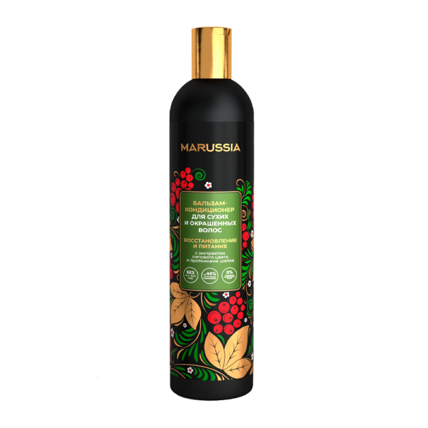 MARUSSIA Бальзам-кондиц. для сух. и окр. волос Восстановление и питание с экстр. лип цвет + протеин