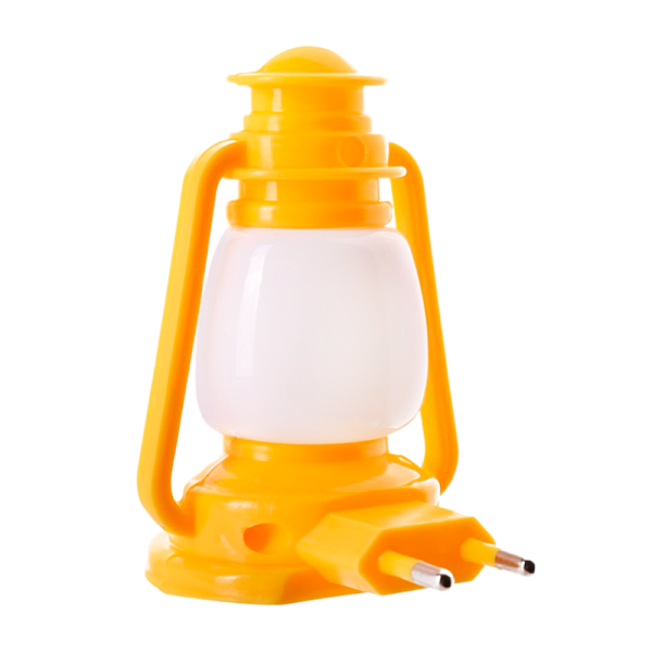 Ночник Camelion NL-171 "Фонарик" 3LED 1W 220V в розетку желтый (1/24/96)