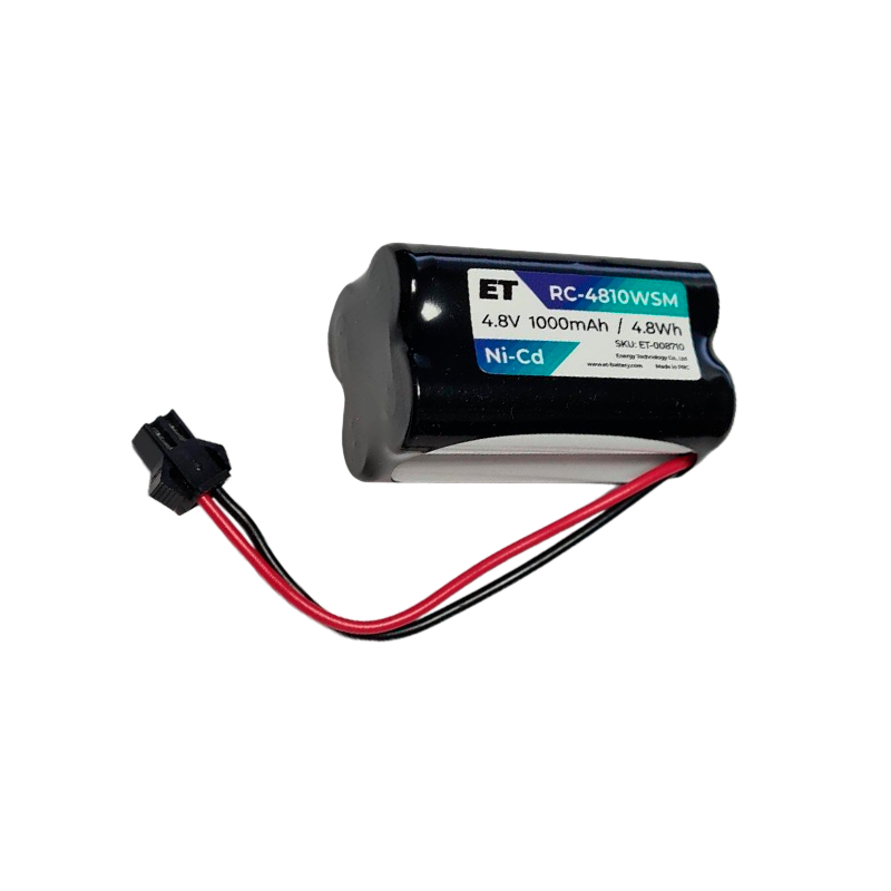 Аккумулятор ET RC-4810WSM черный&nbsp;&nbsp;4.8V, 1000mАh, Ni-CD, 4D-AA1000 (1/40)
