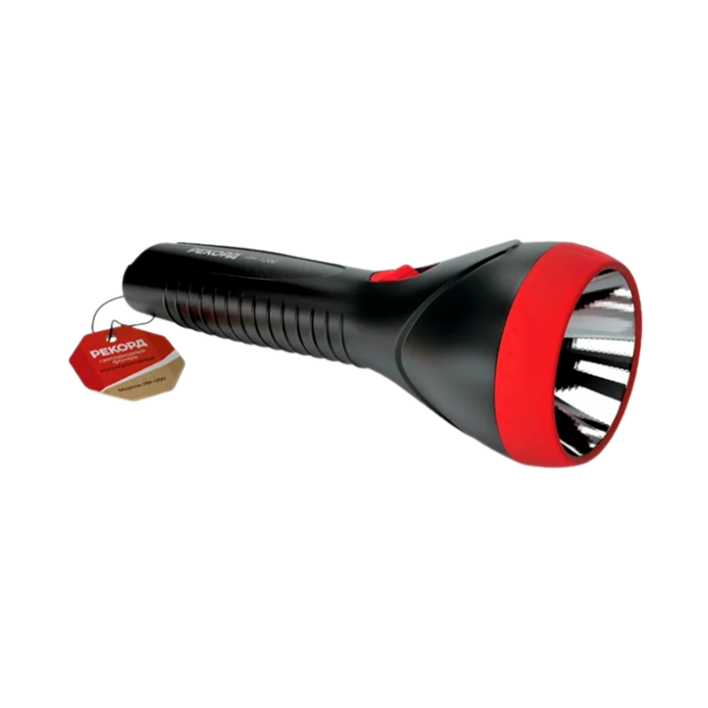 Фонарь туристический Рекорд PM-1200 от аккумулятора черный (1/5/40)