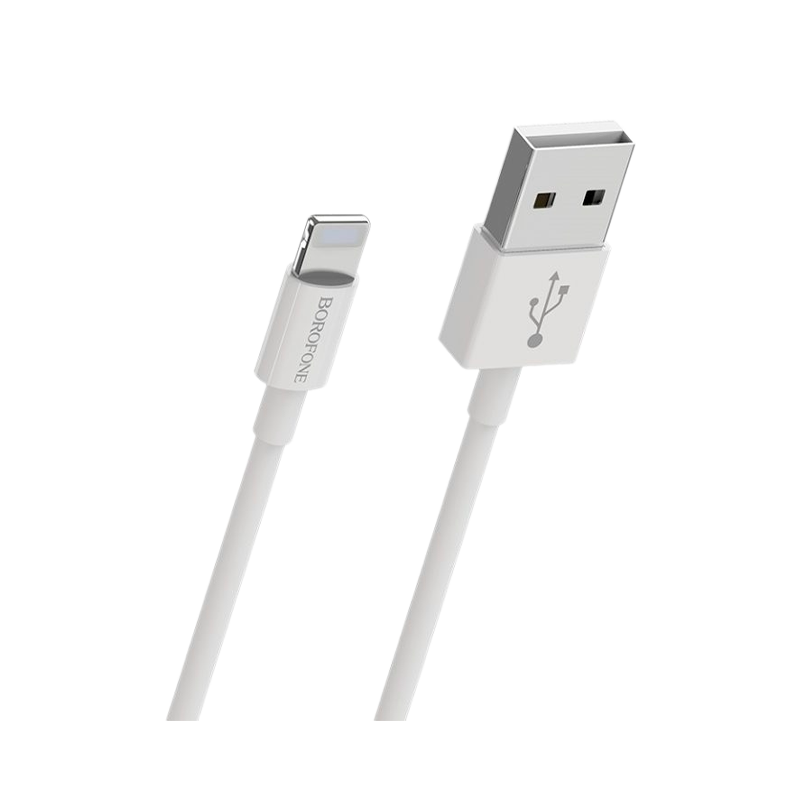 Кабель Borofone BX22 USB (m)-Lightning (m) 1.0м 2.0A ПВХ белый (1/648)