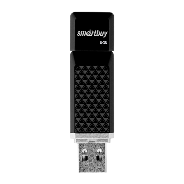 Флеш-накопитель Smartbuy Quartz 8GB USB2.0 пластик черный