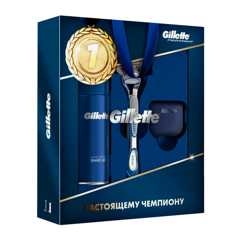 Набор Gillette Mach 3 (ст+1кас+гель75мл) *4* (коробка) 514