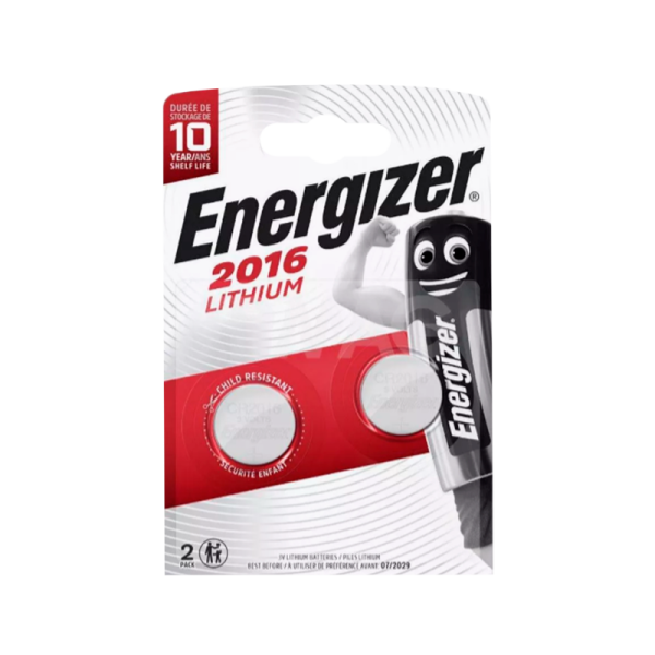 Батарейка Energizer CR2016 BL2 Lithium 3V (2/20/280)
