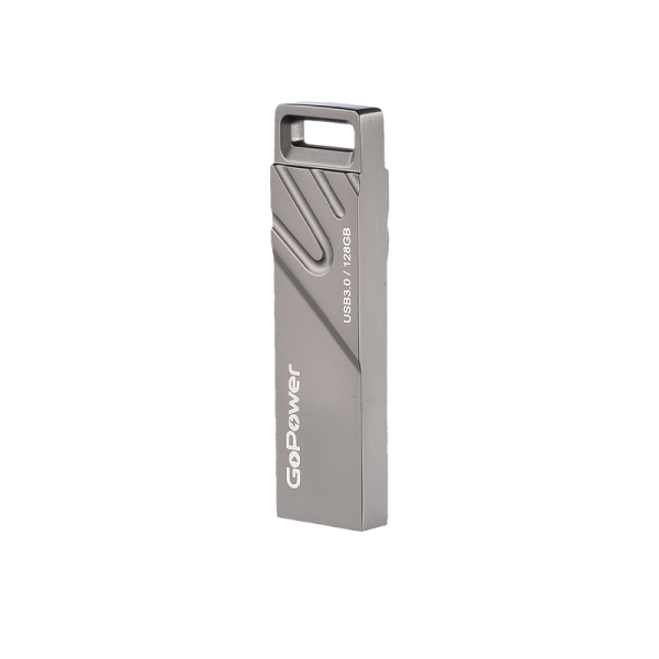 Флеш-накопитель GoPower TITAN 128GB USB3.0 металл черный графит (1/50/1000)