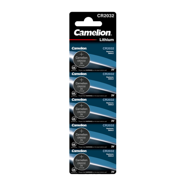 Батарейка Camelion CR2032 BL5 Lithium 3V (5/50/1800)