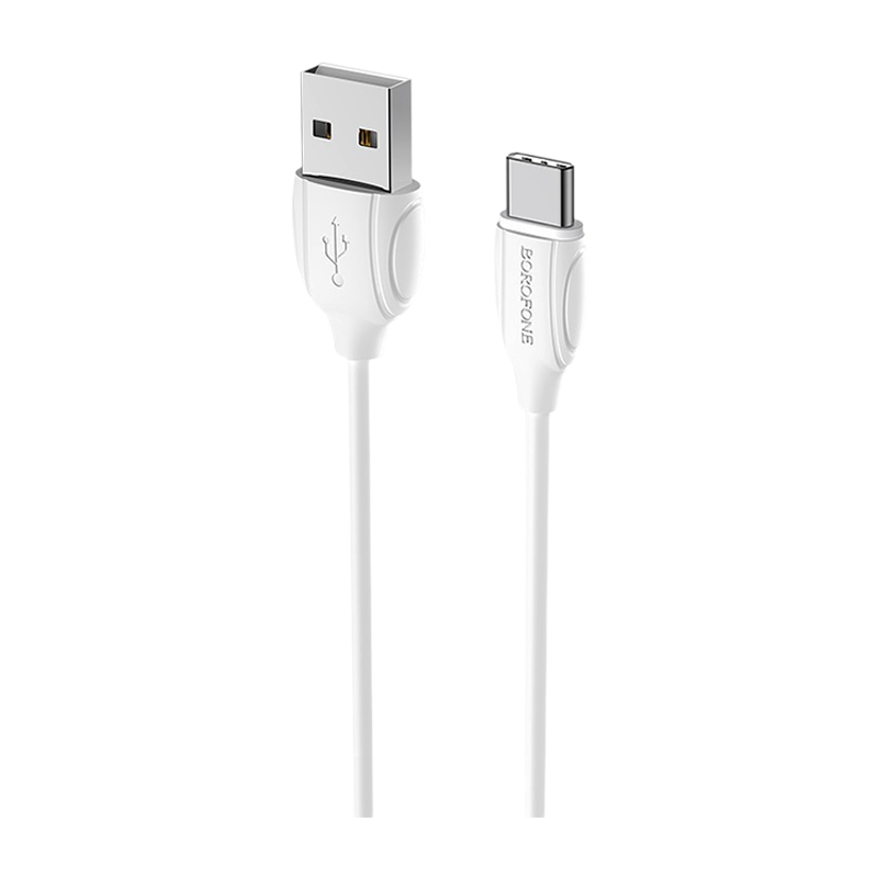 Кабель Borofone BX19 USB (m)-Type-C (m) 1.0м 3.0A ПВХ белый (1/648)