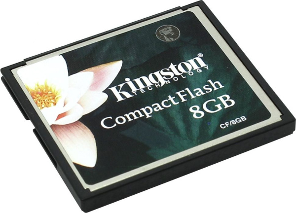 Карта памяти CF Kingston Standard 8GB 133x 25 МБ/сек