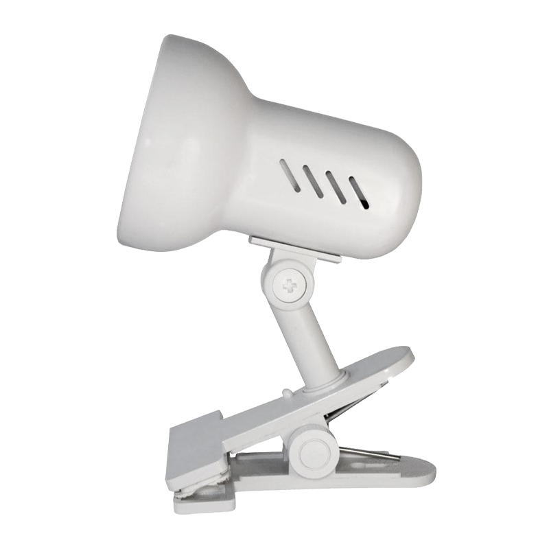 Светильник настольный Camelion H-035 60W 220V E27 прищепка белый (1/12)