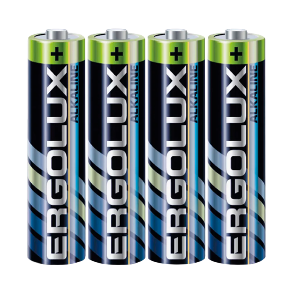 Батарейка Ergolux LR03 AAA Shrink 4 Alkaline 1.5V (4/60/1200)