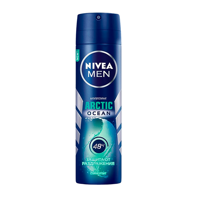 Дезодорант мужской Nivea Arctic Ocean Deo спрей 150мл (1/6)