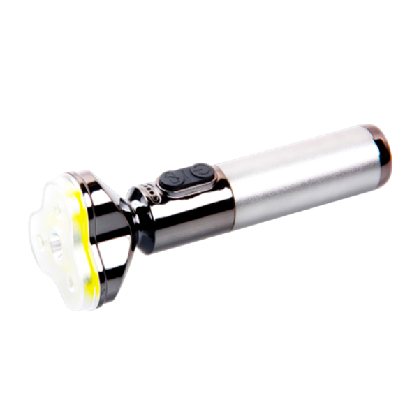 Фонарь универсальный Без бренда ST01(XPG+COB) серебряный