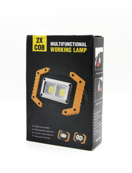 Фонарь прожектор Без бренда 839 COB от батареек черный