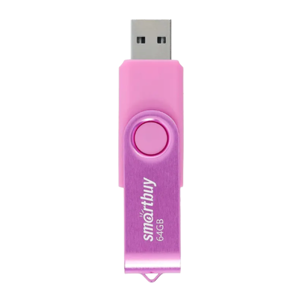 Флеш-накопитель Smartbuy Twist 64GB USB2.0 пластик розовый