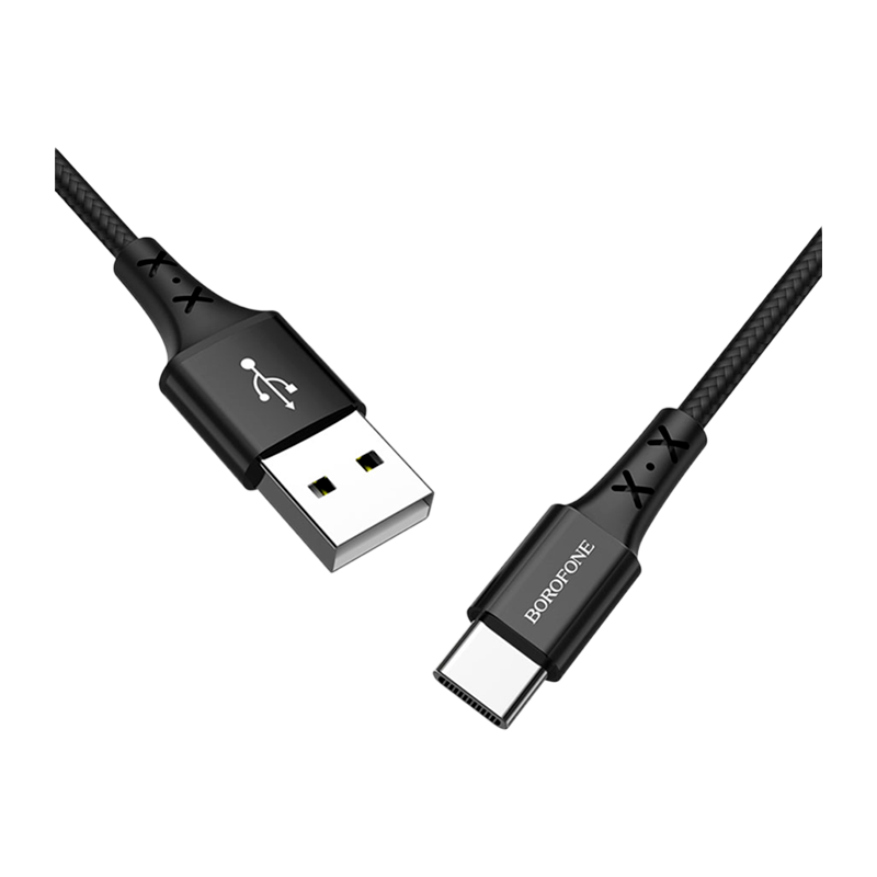 Кабель Borofone BX20 USB (m)-Type-C (m) 1.0м 2.0A нейлон черный (1/648)