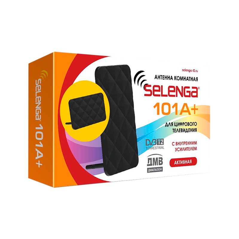 ТВ-Антенна комнатная Selenga 101A+ активная с питанием с усилителем DVB-T/T2 (1/20)