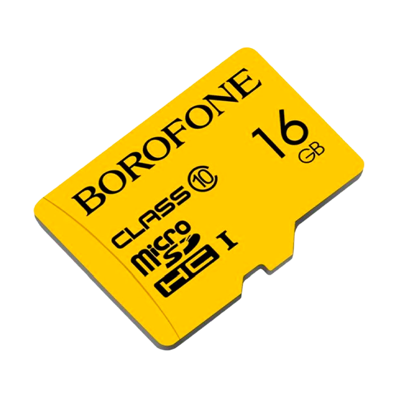 Карта памяти microSD Borofone 16GB Class10 UHS-I (U1) 85 МБ/сек V10 (1/100)